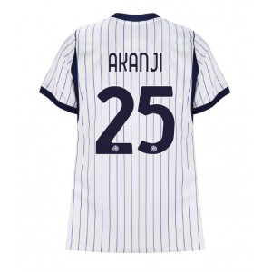 Inter Milan Manuel Akanji #25 Jalkapallovaatteet Naisten Vieraspaita 2026-27 Lyhythihainen